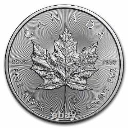 2022 Canada 1 oz Silver Maple Leaf BU (Tube of 25 coins)