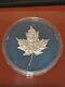 2022 Canada Blue Rhodium. 999 Silver 5 Oz $50 Maple Leaf In Motion