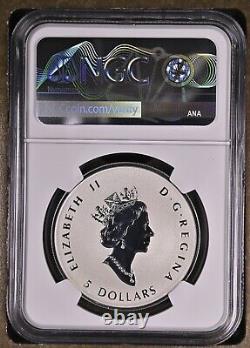 2022 Canada Diamond Glitter Maple Leaf 1 oz Silver NGC PF69