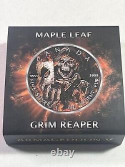 2022 Canada Grim Reaper Armageddon IV Silver Maple Leaf Low Mintage