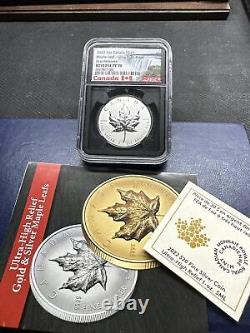 2022 Canada Maple Leaf 1 Oz Silver Ultra High Relief NGC PF70 $20 Coin
