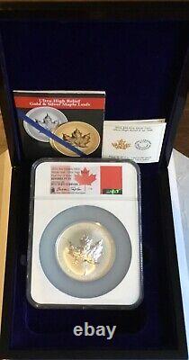 2022 Canada Maple Leaf 5 Oz Silver UHR Reverse Proof Coin NGC PF70, Rare