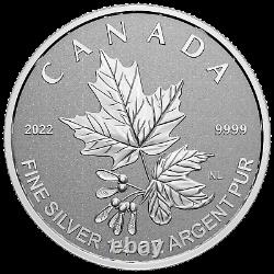 2022 Canada Maple Leaf Radiant Crown 1.90 oz. 999 Silver Coin Set 3,000 Made