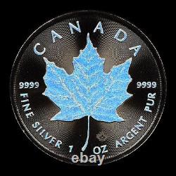 2022 Holographic Canadian Maple Leaf. 1oz Silver. 9999. LOW MINTAGE 500 ONLY