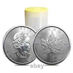 2023 1 Oz Canadian Silver Maple Leaf Coin. 9999 Fine (Lot of 5) Fast Shipping