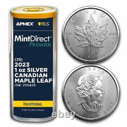 2023 CAN Silver Maple Leaf (25-Coin MD Premier Tube + PCGS FS) SKU#259428