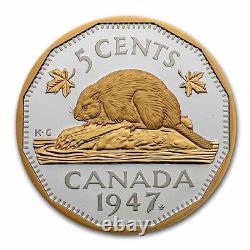 2023 Canada 1947 5 Cent Maple Leaf Recreation, 2 oz. Silver Proof Box/COA