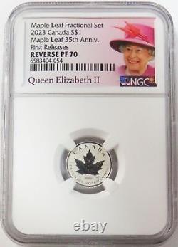 2023 Canada $1 Anniversary Maple Leaf Fractional Ngc Rev Pf 70 First Releases