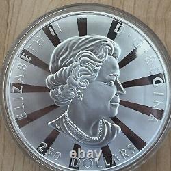 2023 Canada $250 Multifaceted Maples One 1 Kilo. 999 Silver Coin OGP Mintage 500