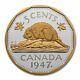 2023 Canada 5-cent Silver 1947 Maple Leaf Mark