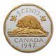 2023 Canada 5-cent Silver 1947 Maple Leaf Mark Sku#272297