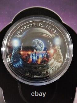 2023 Canada Maple ASTRONAUTS 1oz Silver Ennobled Coin. 9999 LOT #565