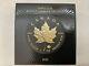 2023 Canada Maple Leaf 24k Gold & Black Platinum Gilded 1 Oz Silver Mintage 500