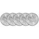 2023 Canada Silver Maple Leaf 1 Oz $5 Bu Five 5 Coins