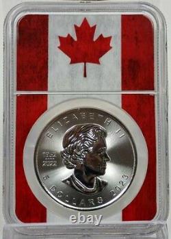2023 Canada Silver Maple Leaf NGC MS70 Congratulations FDOI Flag Picture Core