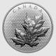 2023 Canada Uhr Pulsating Maple Leaves In Motion 5 Oz Pure Silver $50 In Stock