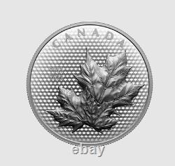 2023 Canada Uhr Pulsating Maple Leaves In Motion 5oz Pure Silver $50 Coa 4 Of 2k