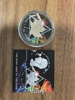 2024 1 oz Silver Dark Side of the King Canada Colorized Maple Leaf Coin /500