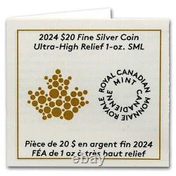 2024 Canada 5 oz Silver $50 Pulsating Maple Leaf (UHR)