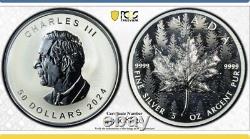 2024 Canada 5 oz Silver Maple Leaf Ultra High Relief PCGS PR70 FIRST STRIKE