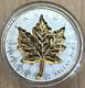 2024 Canada Maple Leaf Super Incuse Gold Gilt 1 Oz Silver Proof New Ship Today
