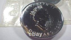 4- 1999 1oz Canadian Silver Maple Leaf Coins Mint