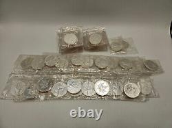 (50) 1989 Canada Maple Leaf 1 oz. 9999 Silver Coin Sealed in RCM Pouch VINTAGE