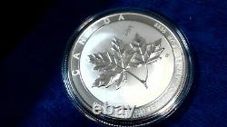 Beautiful 2018 Canada 10 oz Silver Maple Leaf, Bullion Coin, BU
