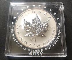 CANADA 2008 MAPLE LEAF Fabulous Collection F12 Privy Mark 1 Oz 999.9 Silver Coin