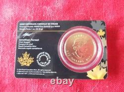 CANADA $200 Dollars 2014 gold(. 99999) 31.15G IN CERTIFICATE RARE WOLF MAPLE COIN