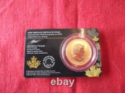 CANADA $200 Dollars 2015 gold (. 99999) 31.15G CERTIFICATE RARE COUGAR MAPLE COIN