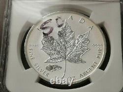 CANADA 2016 Silver Maple Leaf with Mark V Tank Privy Mark (NGC PF69 FDOI)