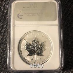 Canada 1 Oz 2005 Maple Leaf Tulip Privy Mark 3500 Mintage NGC 69