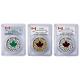 Canada 2014 $20.999 Silver Maple Leaf Impression 3-coin Set Pcgs Pr-70 Dcam
