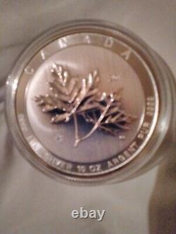 Canada 2017 10 oz. 9999 Silver Maple Leaf $50 UNC with Capsule