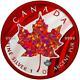 Canada 2020 5$ Maple Leaf Space Red 1 Oz Silver Coin W. Red Opal Stone
