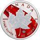 Canada 2020 $5 Maple Leaf Space Red 1 Oz Silver Coin W. White Opal Stone