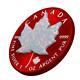 Canada 2020 5$ Maple Leaf Space Red 1 Oz Silver Coin With Real Opal Stone