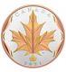 Canada 2021 $50 Maple Leaf In Motion Yellow & Rose Pure Silver Gold Plated Coin