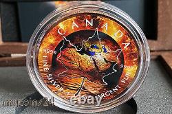 Canada 2021 $5 Maple Leaf GLOBAL WARMING ROSE GOLD 1 oz