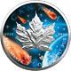 Canada 2021 $5 Maple Leaf Glowing Galaxy Iii 1 Oz