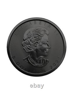 Canada 2021 $5-Maple Leaf-Golden Holo 1 Oz Silver Coin