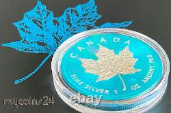 Canada 2021 $5 Maple Leaf SPACE BLUE 1 oz