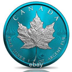 Canada 2021 $5 Maple Leaf SPACE BLUE 1 oz