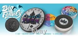 Canada 2021 Maple Leaf- Big Family Silver 1 Oz. 9999 Silver