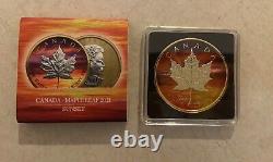 Canada 2021 Maple Leaf Silver. 9999 1oz Bullion Coin Sunset No. 93/500