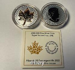 Canada $20 Dollars Super Incuse Silver Maple Leaf Coin IN STOCK NOW