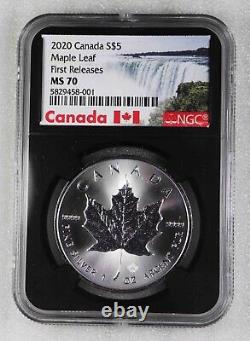 Canada $5 Dollars 2020 Maple Leaf NGC MS70 First Releases No. 001! 1028
