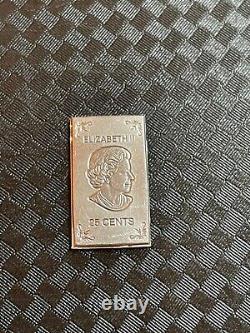 Degussa. 999 Gold Bar 1g & 1/20oz. 999 Silver Canada Maple leaf Bar Rare