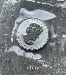Full Sheet 10 x 2005 Rooster Maple Leaf Privy Reverse Proof. 999 Silver